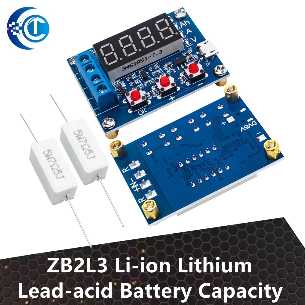 ZB2L3 Li-ion Lithium Lead-acid Battery Capacity Meter Discharge Tester Analyzer