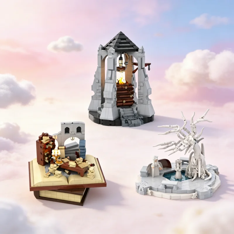 

3331pcs MOC City Of Gondor Diorama Bundle Hobbit Lord Rings Model Building Blocks Construction Toys Christmas Gifts Brick Kids