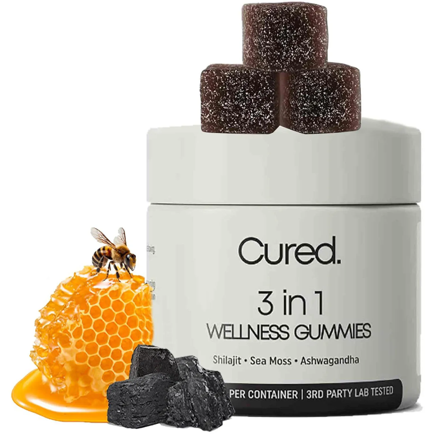 

Cured 3 in 1 Gummies 3-in-1 Xilaizhi gummy candy regulates female endocrine disorders beautifies the skin and is a health food