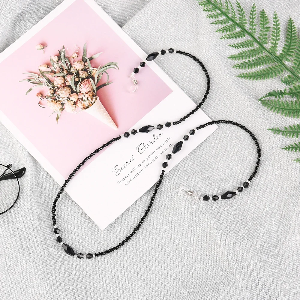 

Fashion Anti-slip Black Glasses Chain Glasses Necklace Eyeglass Lanyard Eye wear Accessories