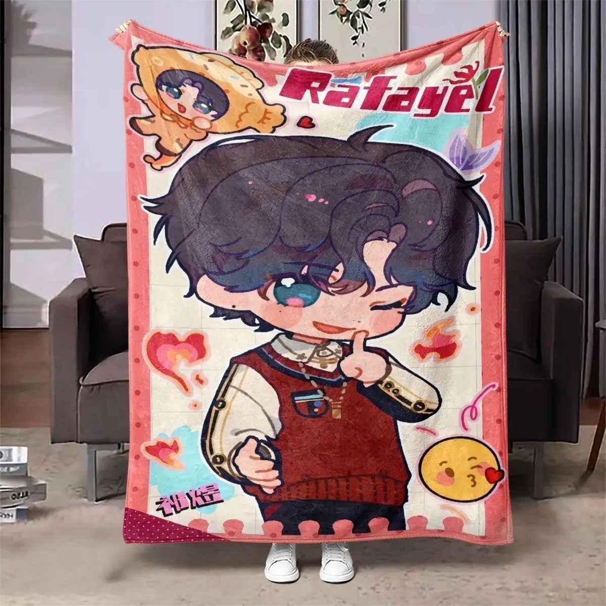 

New Love And Deepspace Sylus Qin Che Xavier Shen Xinghui Rafayel Qi Yu Zayne Li Shen Blanket Anime Flannel Comfort