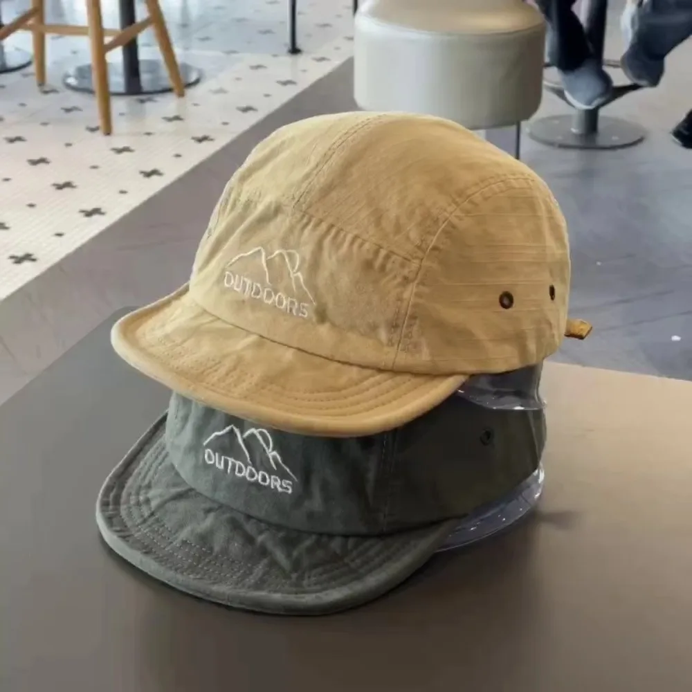 New Short Brim Baseball Cap Quick-Dry Sun Protection Sun Hat Adjustable Lightweight Sports Running Cap Women Men