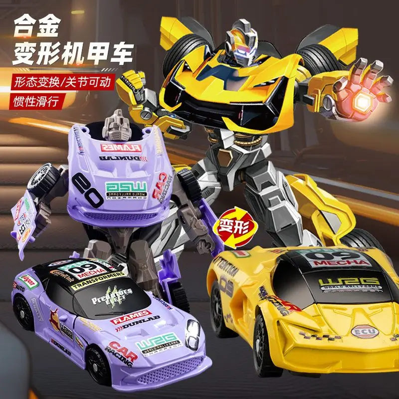 

Children's Transformation Robot 6+ Years Old Boy Assembled Car Racing Model Gift