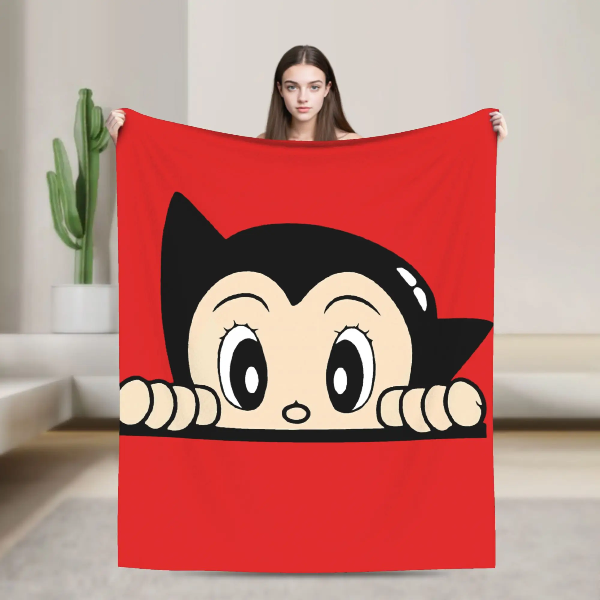 

Astro Boy Blankets Warm Soft Funny Plush Bedding Throws For Students Home Decor Flannel Bedspread Bed Cover