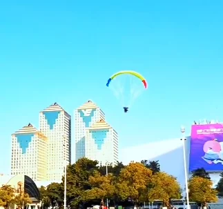 Fly Leaf 1.0 1M RC Paraglider - Bright LED Stunt Drone for Family Fun & Pet Interaction