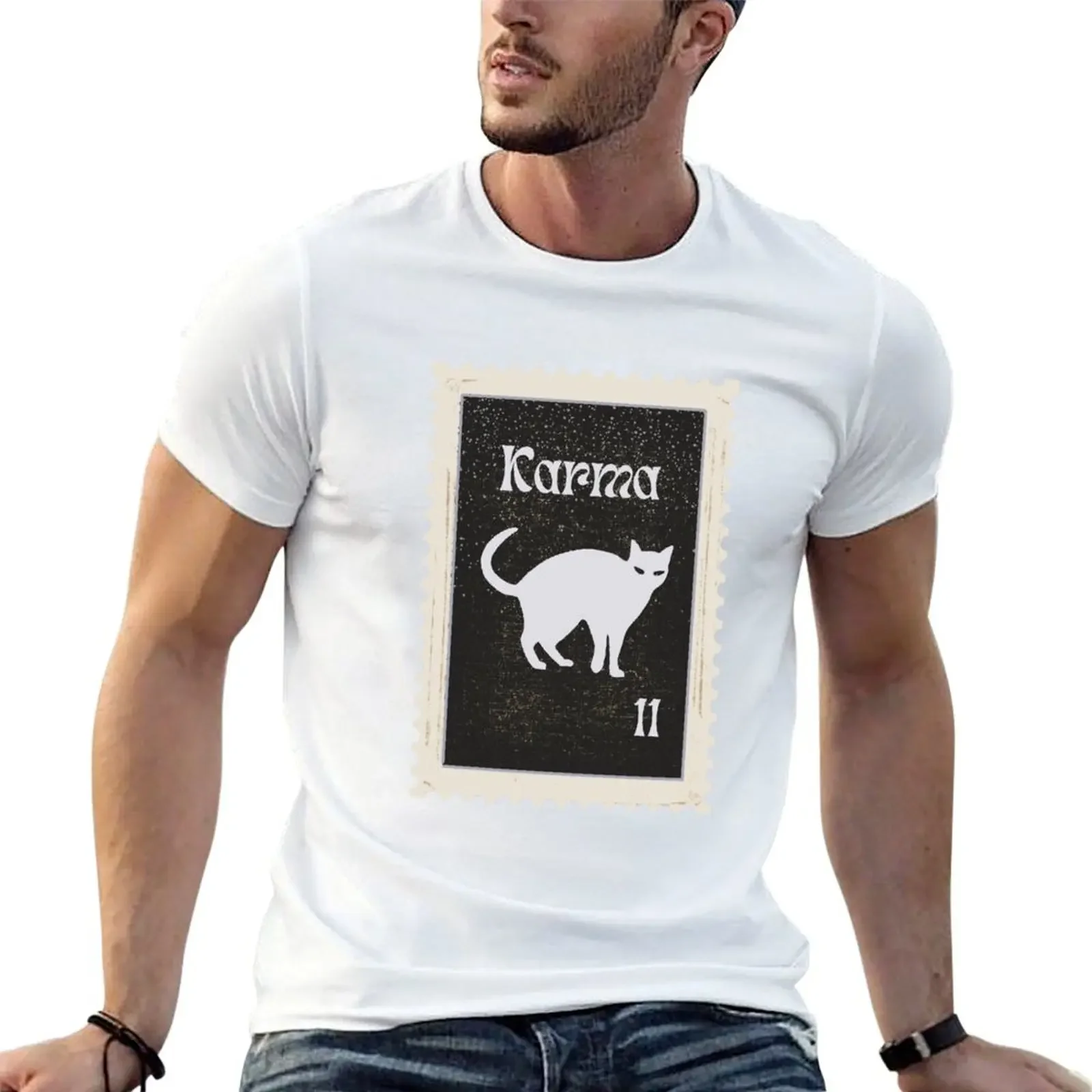 

Karma Midnights Stamp T-Shirt summer tops tees mens funny t shirts