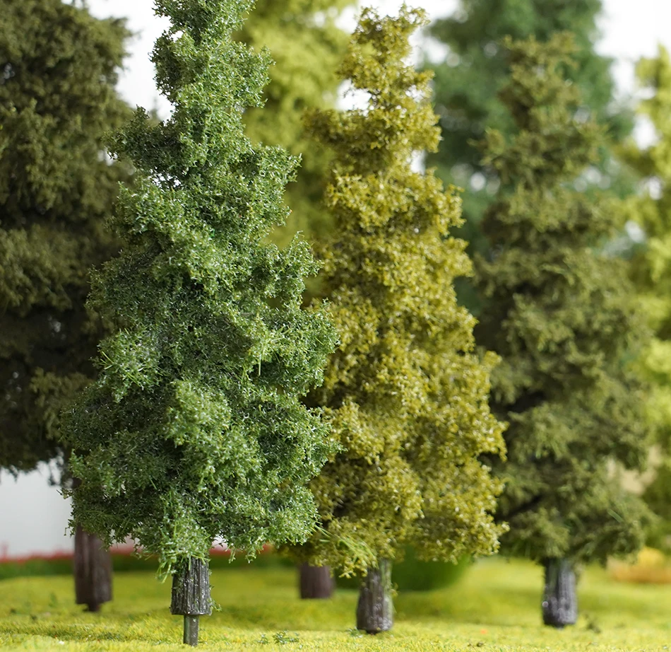 14/21cm Boutique-Modelleisenbahn-Drahtbaummodell, Simulationsbaum, Militär-Sandtischmaterial, handgefertigter DIY-Landschaftsmodellbaum – Detail 9