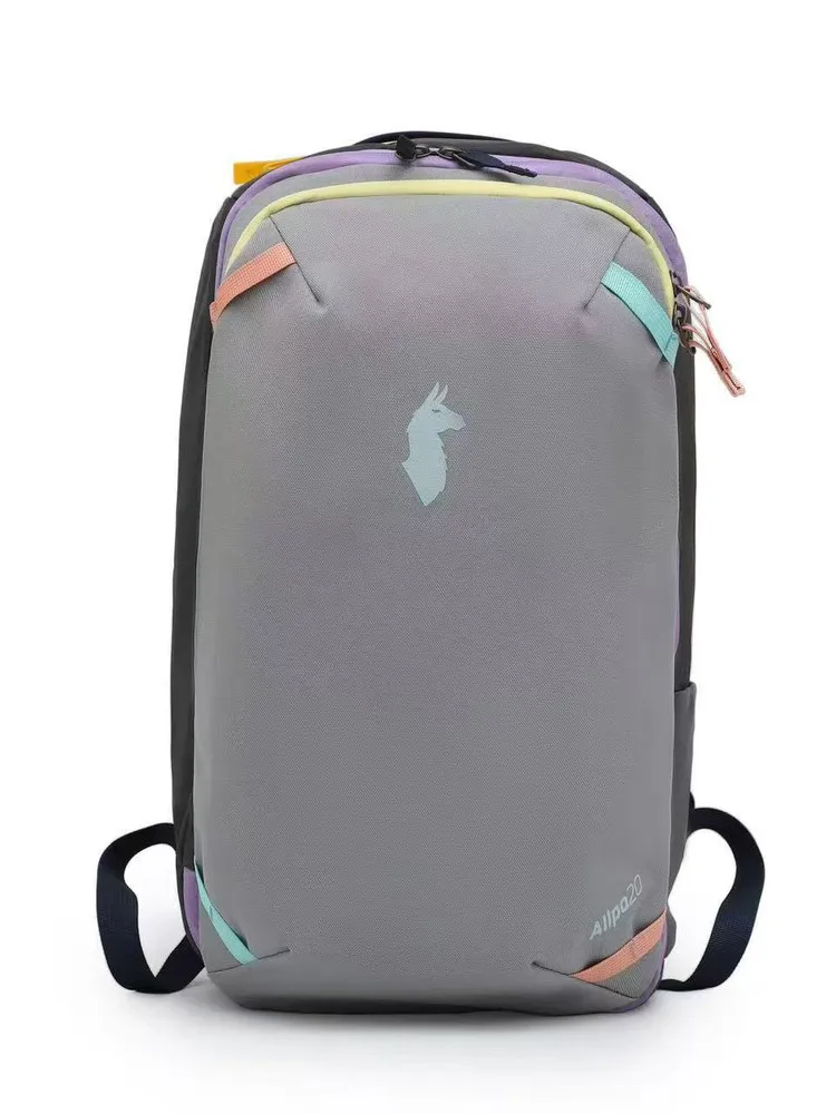 

Dopamine Color Block Lightweight Large Capacity Climbing Outdoor Multi-Function Casual Commuting Alpaca Double Shoulder Bag B...