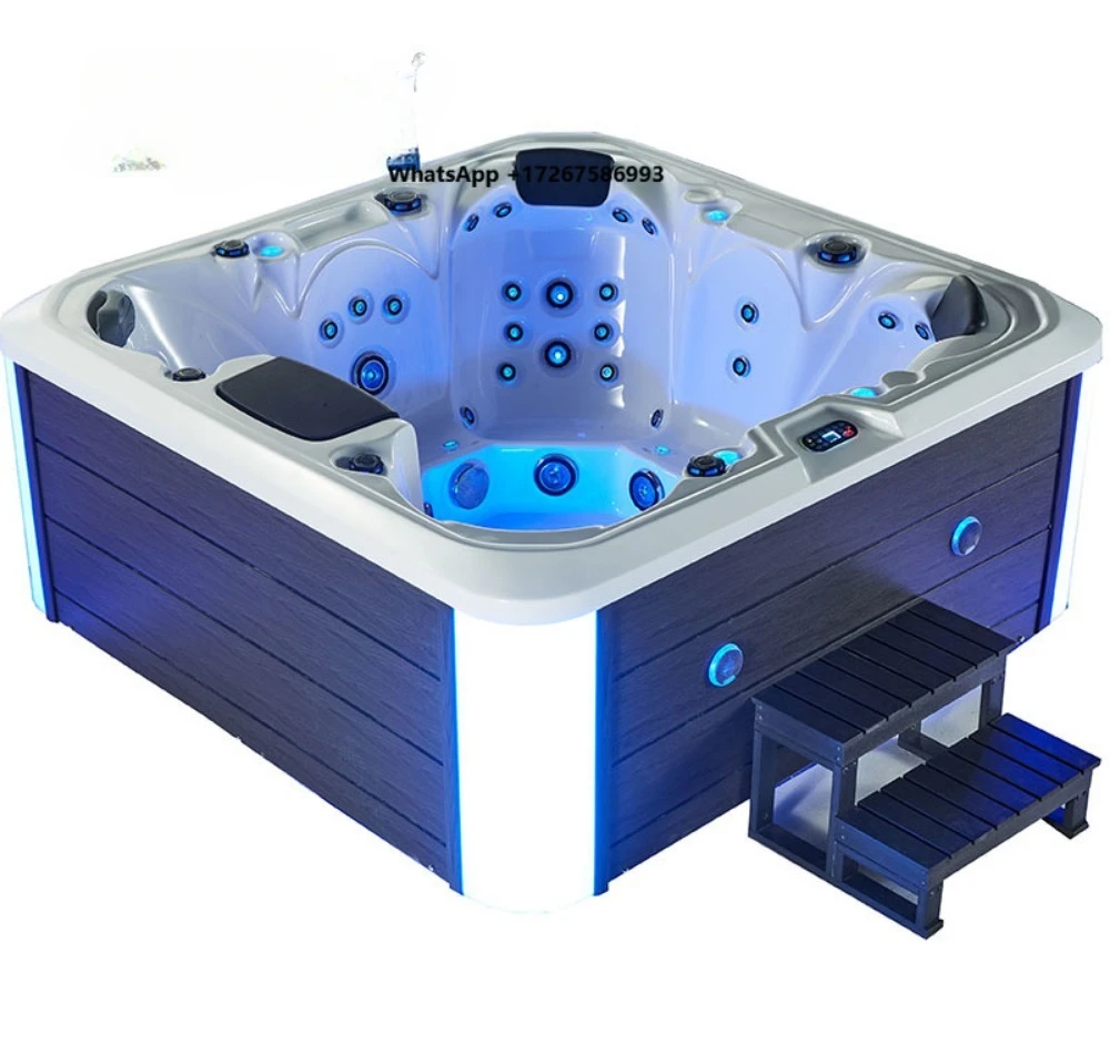 Massage Hottub Bath whirlpool Large Outdoor Waterfall Spa Hot Tub Hydro Massage Outdoor Pool Spa with Jets