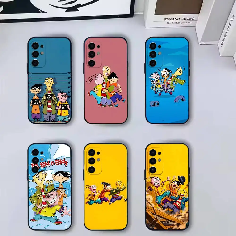 Cartoon The Three E-Eds-DS  Phone Case For Samsung S 25,24,23,22,30,21,10,9,Ultra,Plus,Lite,FE,4,5 G Soft Black Case