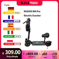 KUGOO M4 Pro Foldable Electric Scooter with Seat 48V 21Ah 10 Inch Off-road Tire 500W Strong Power Motor  150KG Max Load