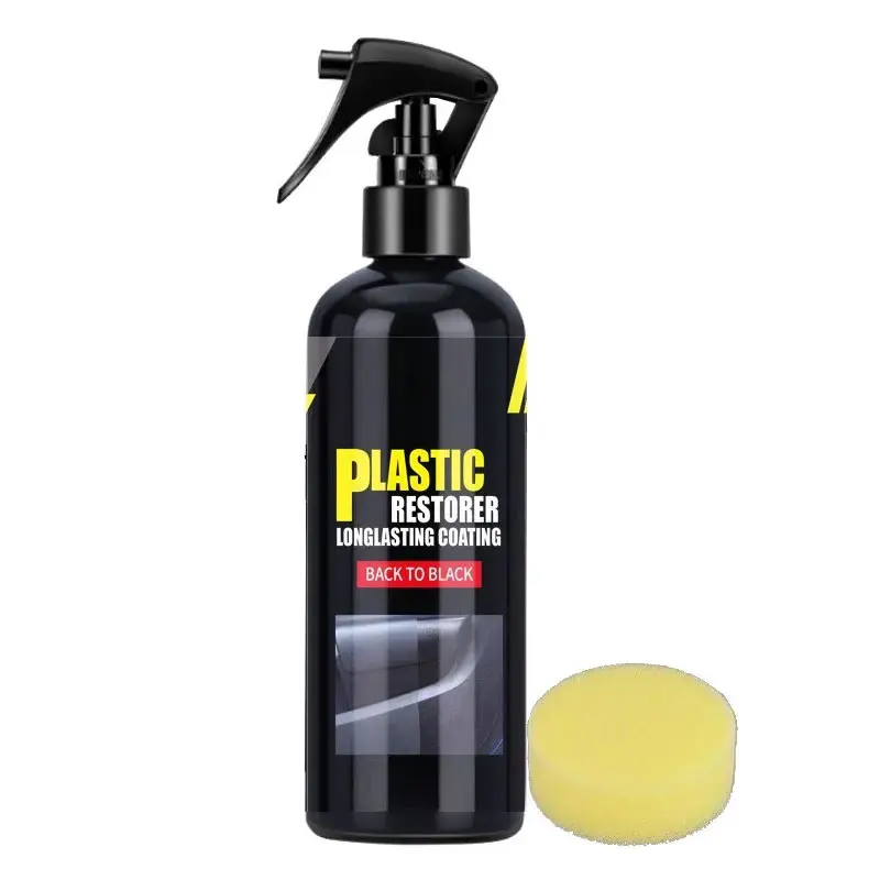 Car Polish Cleaning Car Plastic Restorer Coating Agent Back To Black Gloss Plastic Renovator Longlasting Coating Leather Restore