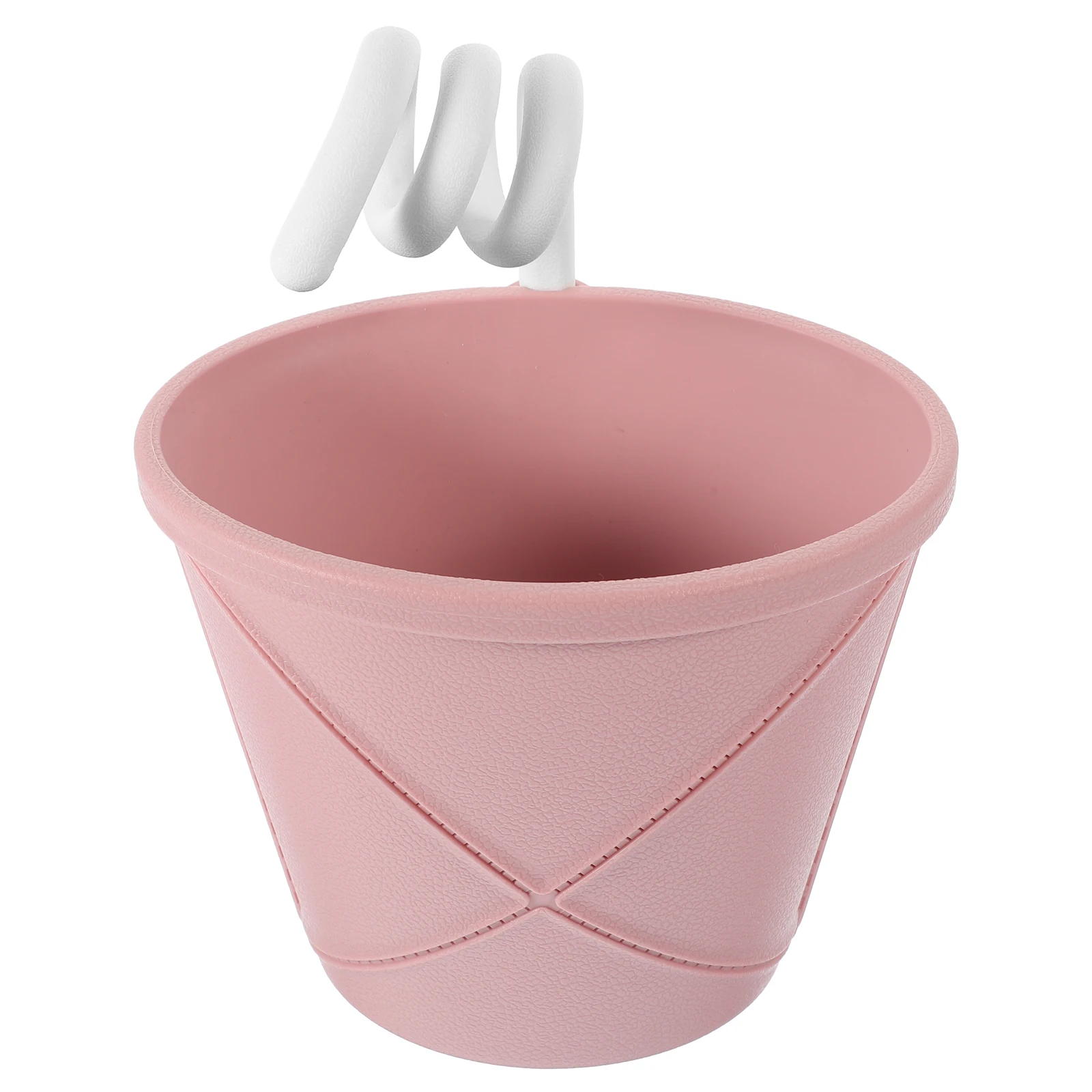 

Plastic Hanging Basket Elegant White Multi-functional Storage Kitchen Bathroom Wall Baskets Indoor Fruit Vegetable Flower Holder