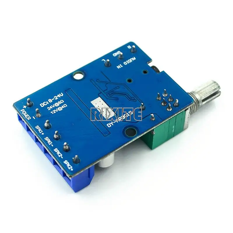 Placa de Amplificador Estéreo Dual-Channel, Áudio Digital de Alta Potência, Amplificador 2*30W, Módulo DIY, DC 8V-24V