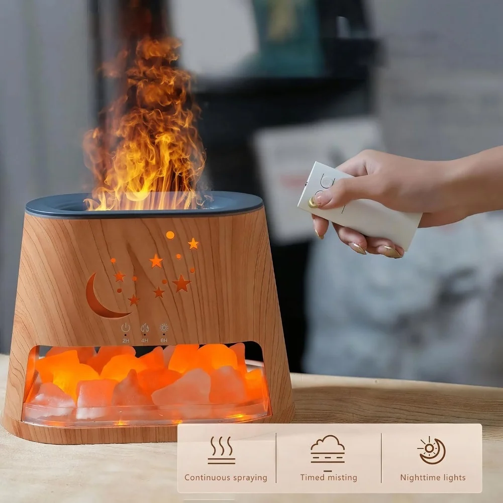 Customizable Timer Humidifier Indoor Humidifier Aromatherapy Lamp Calming Ambiance Customizable Timer Dual Functionality
