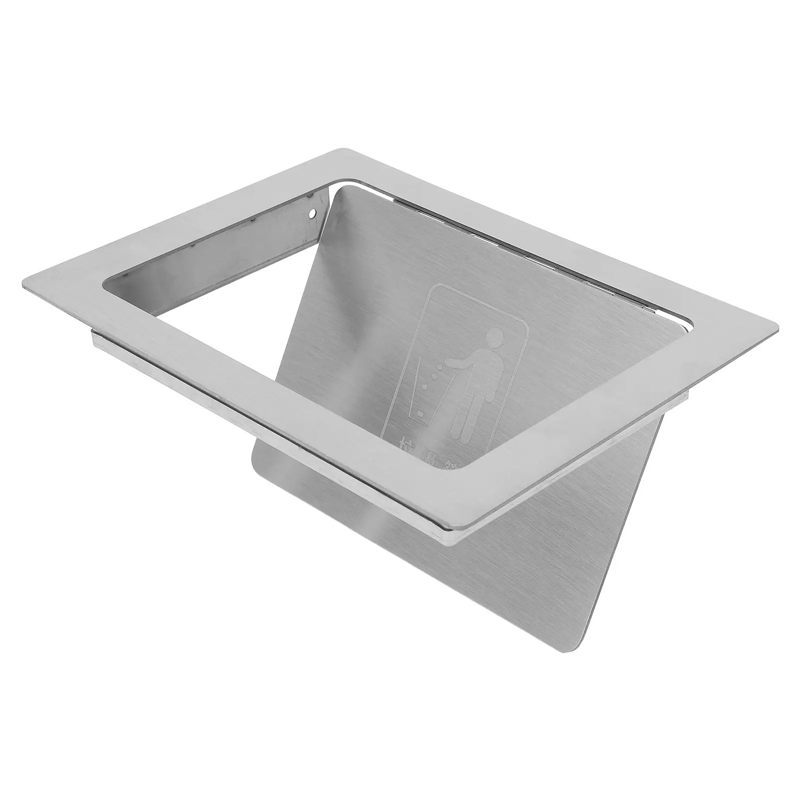 

Встроенная крышка мусорного бака из нержавеющей стали, встраиваемая крышка для мусора на столешнице для кухни, кафе, коммерческих баров, боковой