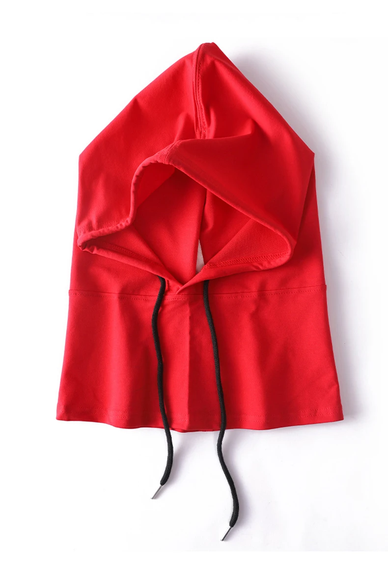 Sturmhaube aus 100er Baumwolle, weich, leicht, dünn, selbsthaubend, mit Kapuze, Sommermütze, Damen, vier Jahreszeiten, Herren, Schlafmütze, Laufen, Streetwear – Detail 10