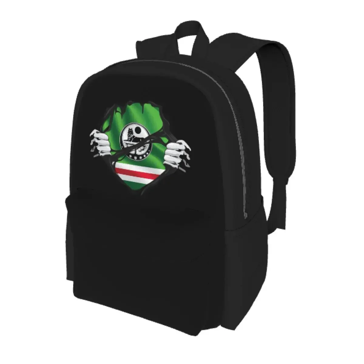 

Chechen Borz Wolf Coat Of Arms Of Chechnya Student Backpack School Bag Hiking Travel Daypack for Boy Girls Bookbag Shoulder Bags