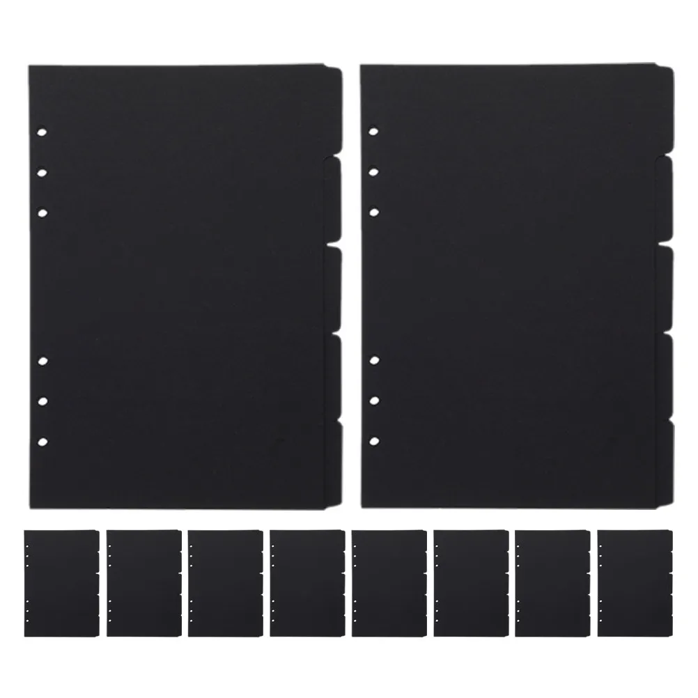 

10 Sheets A5 Binder Dividers Paper Index Tabs Writable for Loose Leaf Notebook Notepad Classification Book Markers Page Dividers