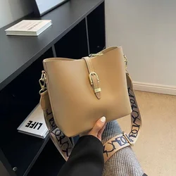 New Famous brand design bags for women luxury handbags bolso replica Fashion Retro Female Shoulder Bag designed PU bucket bag