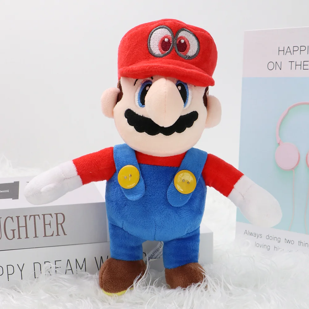 Juguetes de peluche de Mario para niños, juguetes suaves de juego de dibujos animados, Luigi, Waluigi, Wario, Luiji, regalos de cumpleaños y