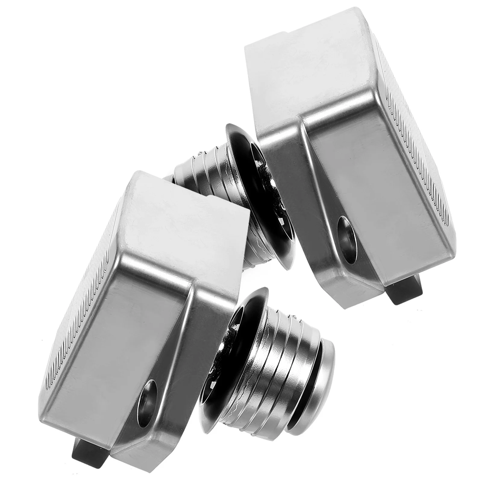 

2Pcs Push Button Latches Lock Zinc Alloy Keyless Cabinet Catch Lock for Door Drawer Cupboard Durable Push Button Latches