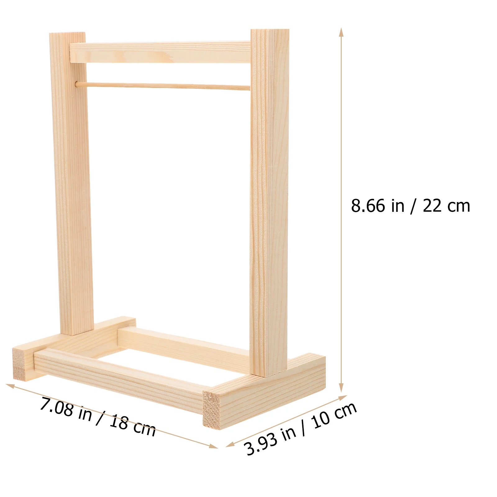 Appendiabiti Abito Porta abiti in legno Portaoggetti per vestiti Espositore in legno per bambole Appendiabiti per bambini