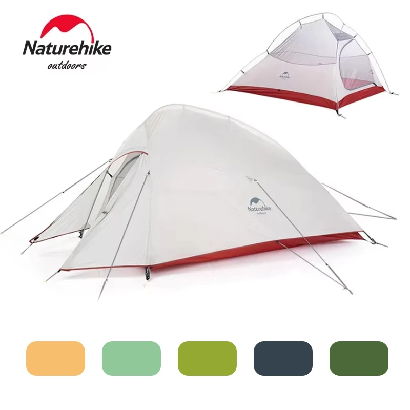 Naturehike Cloud Up 2 Pro tienda ultraligera 2 personas impermeable al aire libre senderismo playa tienda 20D 210T Nylon mochilero tienda de campaña