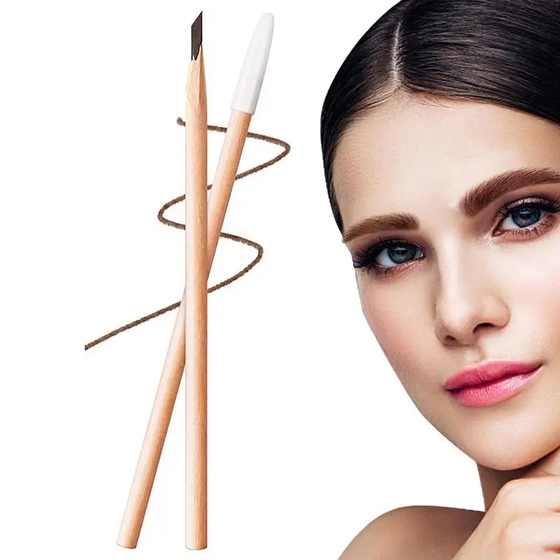 Caneta sobrancelha impermeável para meninas e mulheres, Brow Definer, caneta sobrancelha profissional, delineador à prova mais suave, cílios e sobrancelhas inferiores