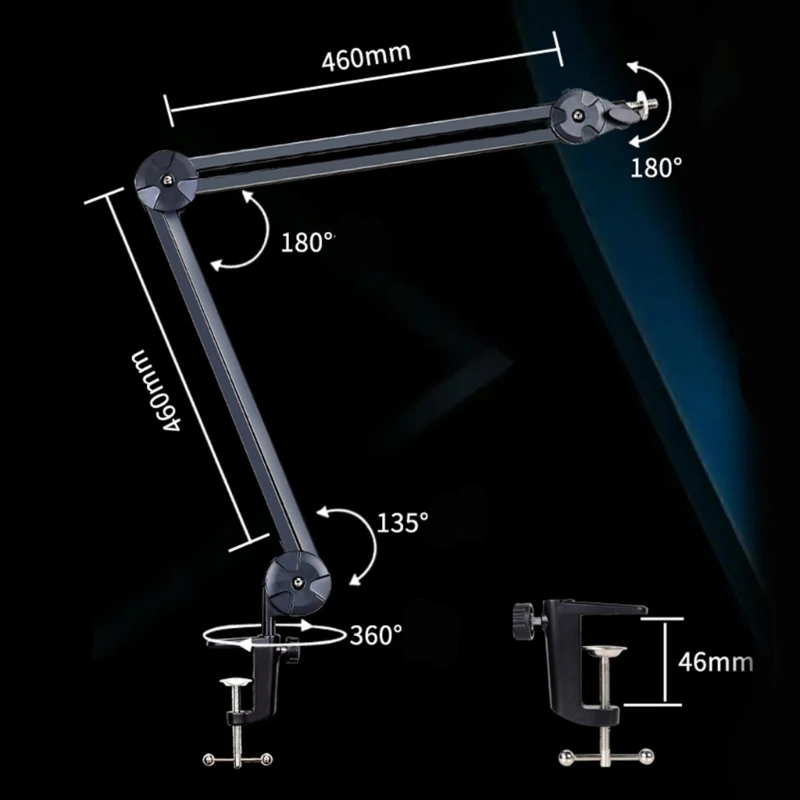 Tragbares Mikrofonboom -Arm -Mic -Mic -Halter