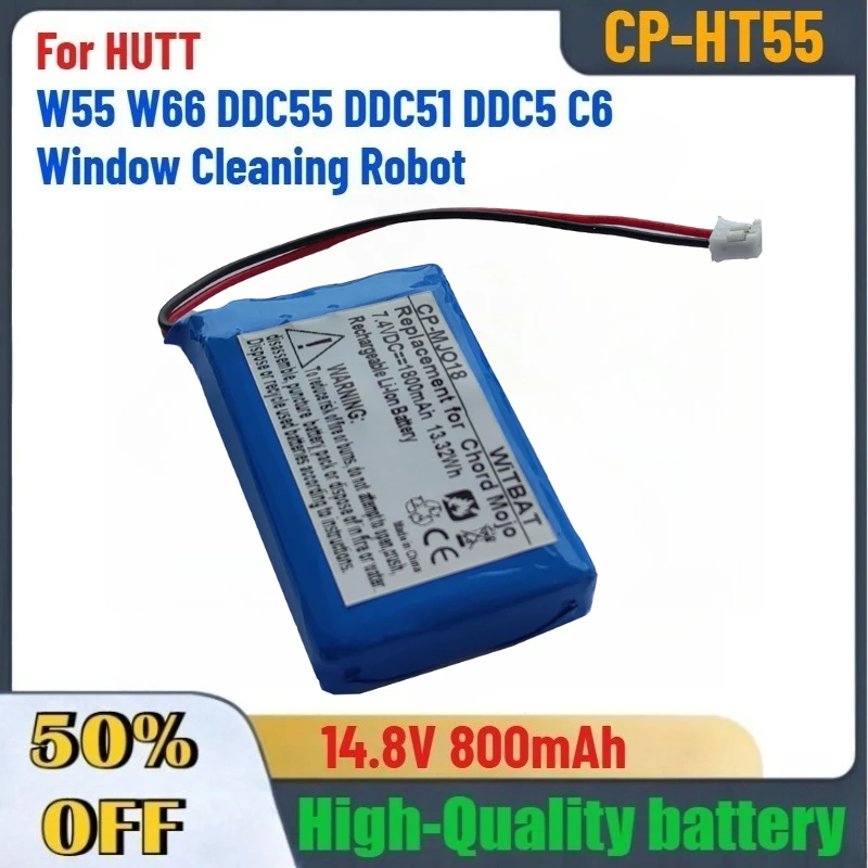 

14.8V 800mAh High-Quality Battery for HUTT W55 W66 DDC55 DDC51 DDC5 C6 Window Cleaning Robot Fast Shipping