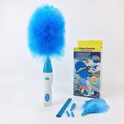 Electric feather duster dusting brush cleaning brush 360-degree rotating dusting household duster