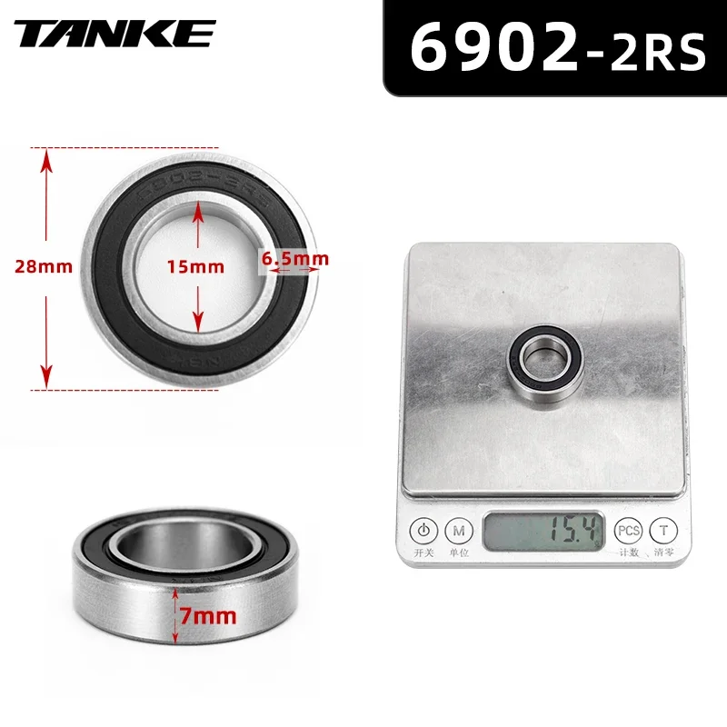 Bicycle hub NBK bearing Palin 15267 or 6902 or 6804 or 6903 2RS Sealed Bearing Repair Parts For TANKE TH-390 Bicycle Accessories