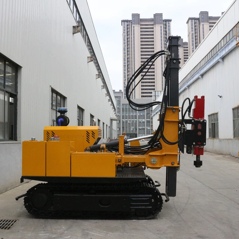 Customized High-Efficiency Hammer Pile Driving Machine Ground Screw Equipment with Diesel Engine for 6m Solar Post