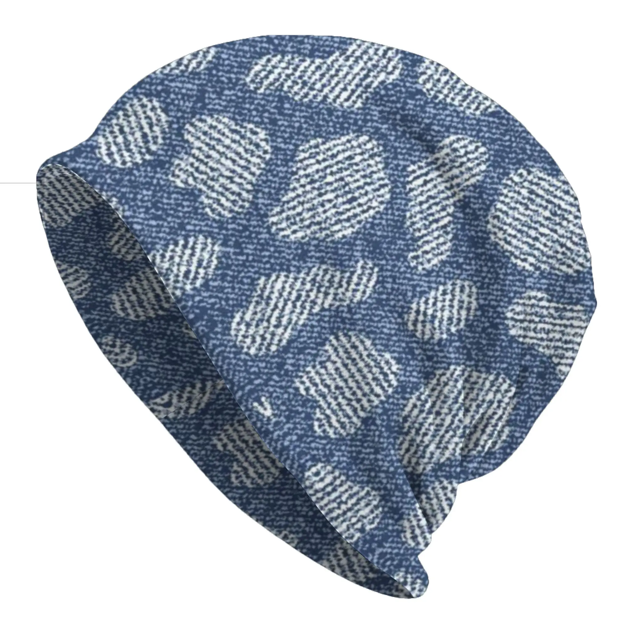 Bonnet Hats Denim texture Men Women's Thin Hat Blue (18) Retro Cap Street Skullies Beanies Caps