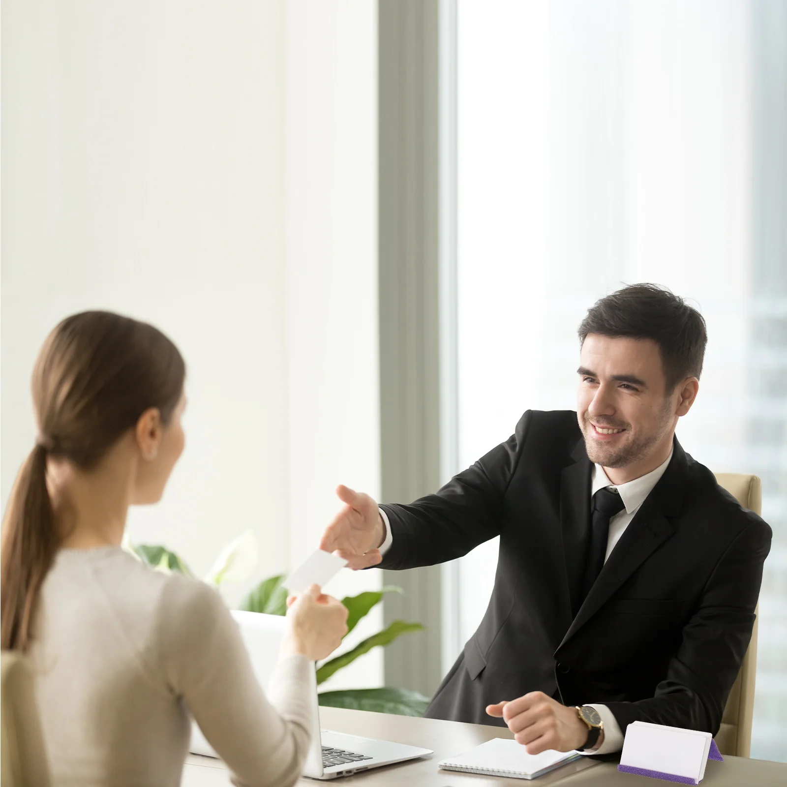 Acryl Visitekaartjes Houder Glitter Kleur Naam Kaart Display Stand Organizer Presentatie Kaarthouder Kantoor Tafel Accessoires