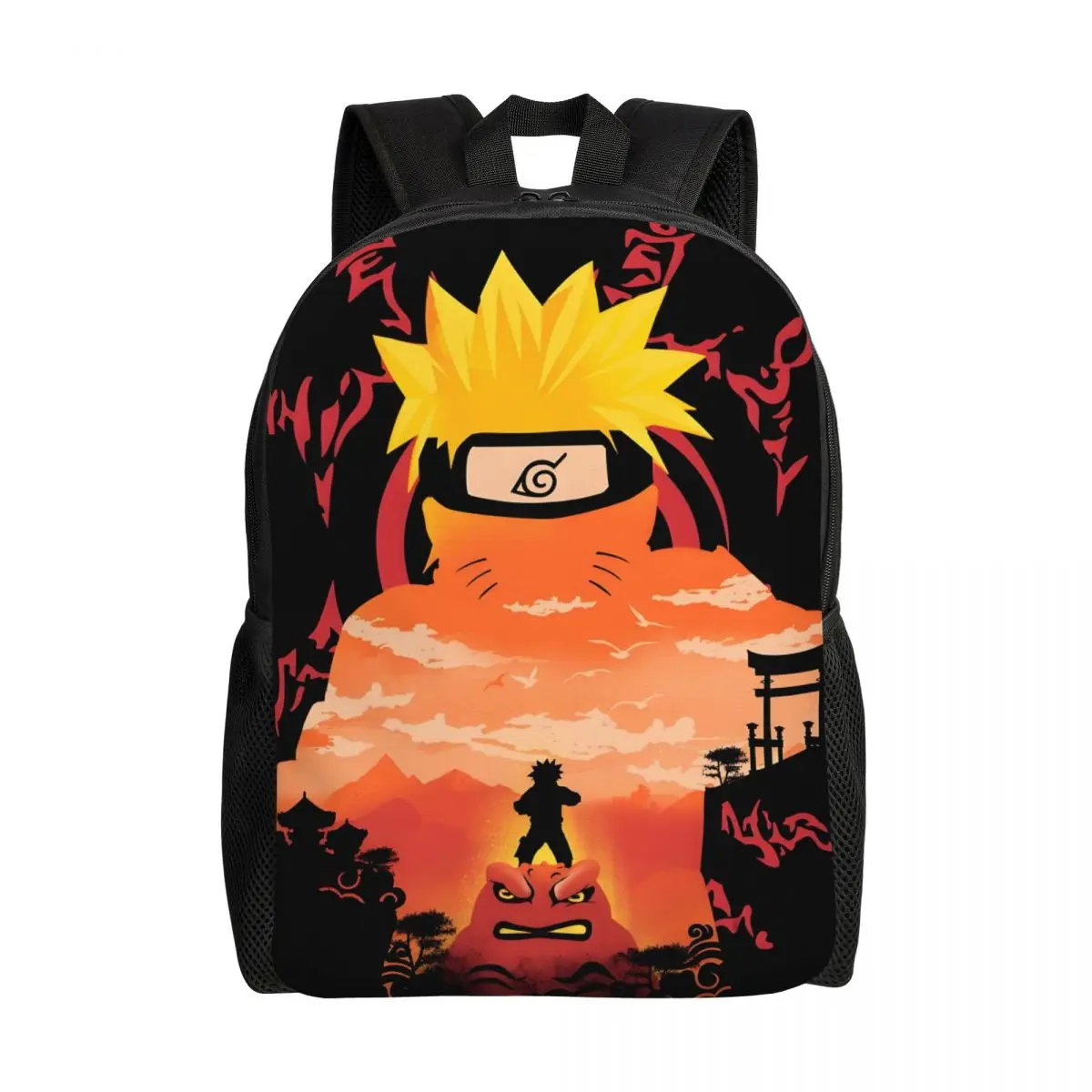 

Personalized Comics U-Uzumakies N-Narutoes Backpacks Men Women School College Student Bookbag Fits 15 Inch Laptop Cosplay Bags