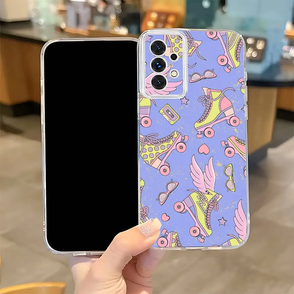 Figure Skating Dance Sport   Phone Case For Samsung S24,30,21,22,23,20 FE,lite,PIus,Ultra,5G,Note,9,10 Transparent Cover
