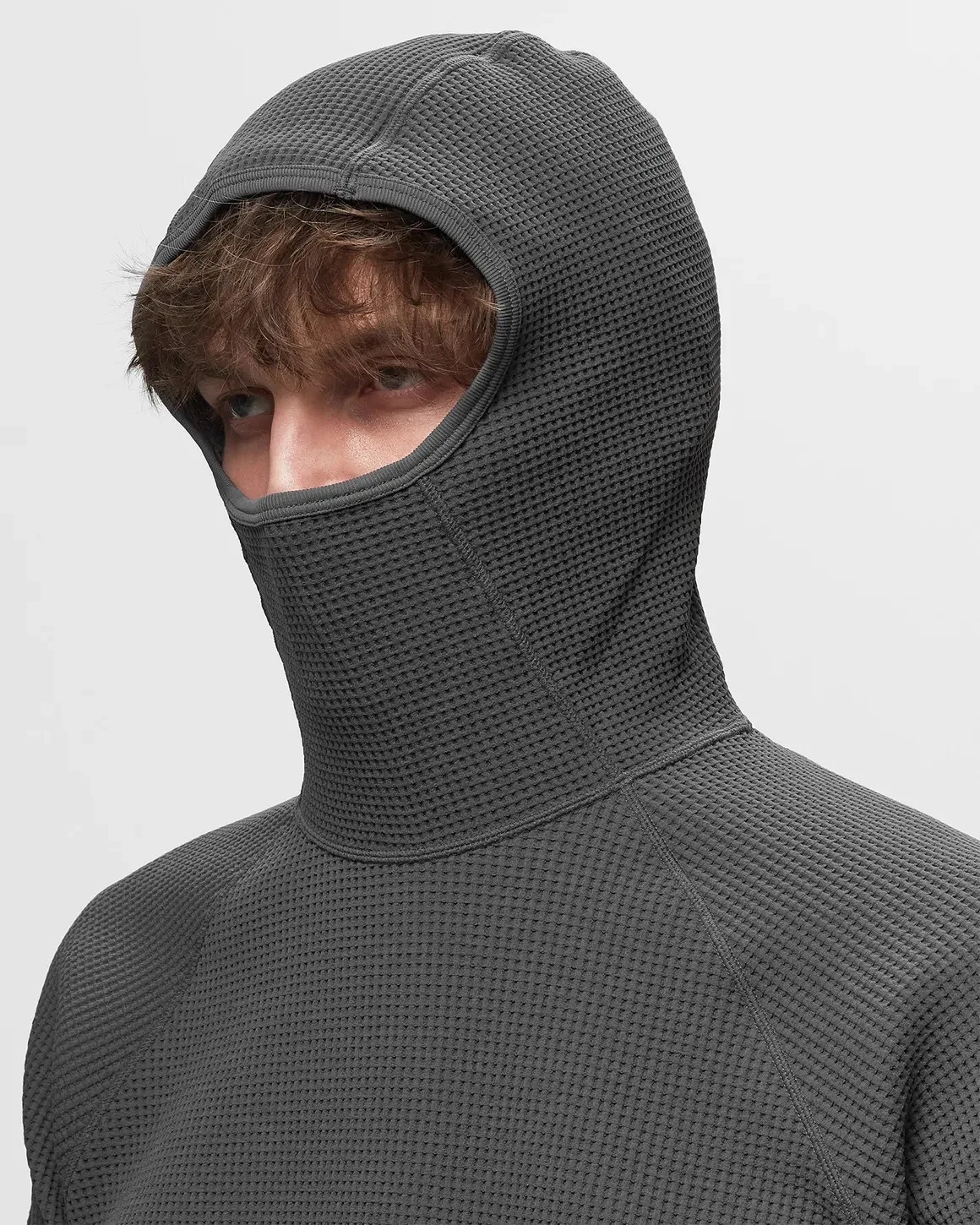 

Вафельная ткань Goldwin, футболка с капюшоном и длинными рукавами, японская мужская и женская однотонная дышащая свободная футболка, тонкая футболка, одежда