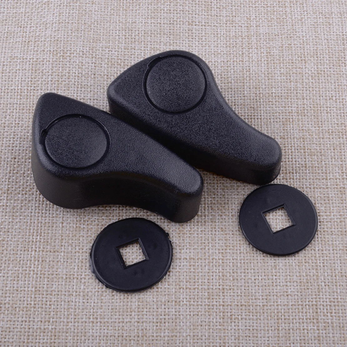 2Pcs Seat Adjustment Handles Levers 7701205078 7701207182 Fit for Renault Megane Kangoo Trafic MK1 MK2 Black Plastic