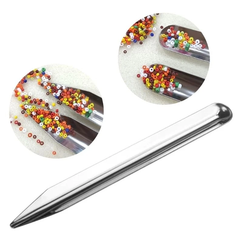 

3XUA Stainless Steel Shovel Professional For Diamond Beads Pearls Tool