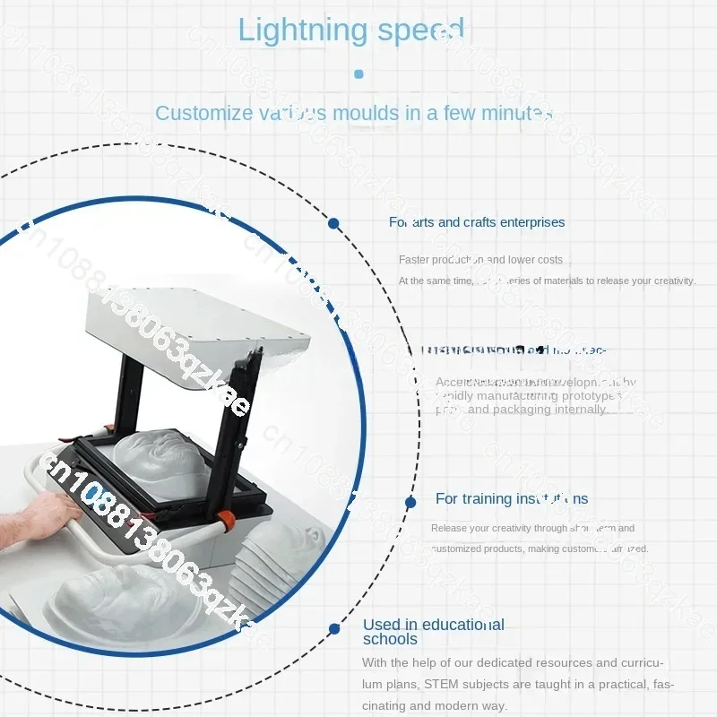 Desktop Vacuum Thermal Blister Machine Small 3D Modeling Machine Hot Pressing Forming Machine Making Various Molds