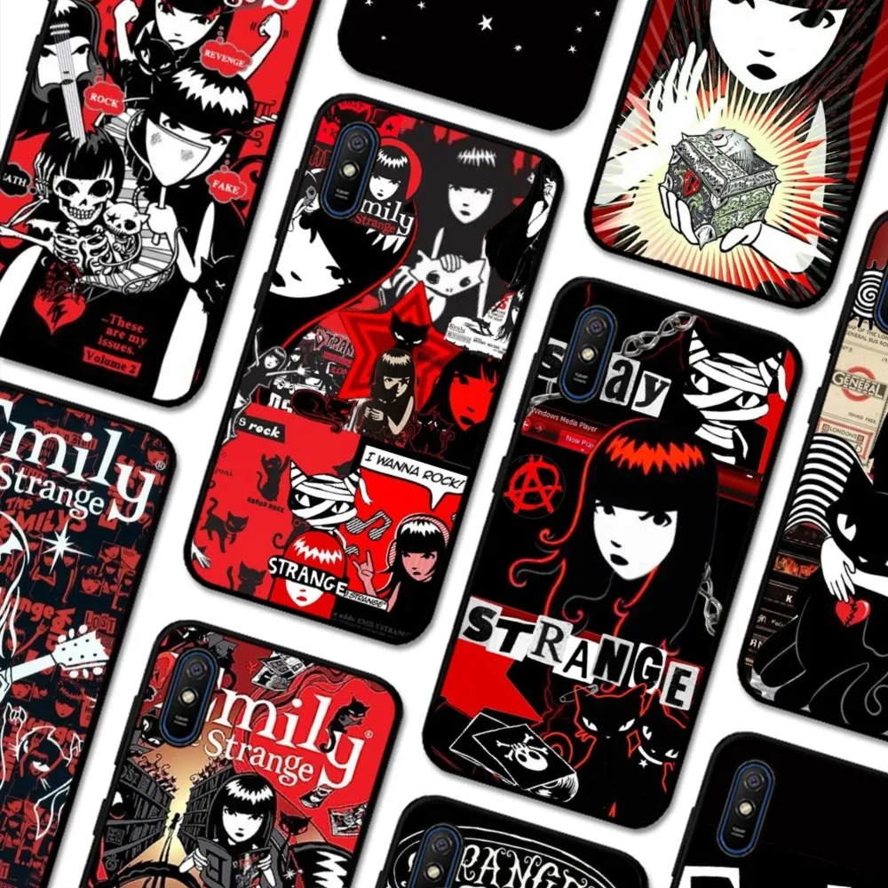 Comics E-Emily The Strange Phone Case For Samsung S 20 21 22 23 plus Ultra for Redmi Note 8 9 10 11 for Huawei Y 5 6 9