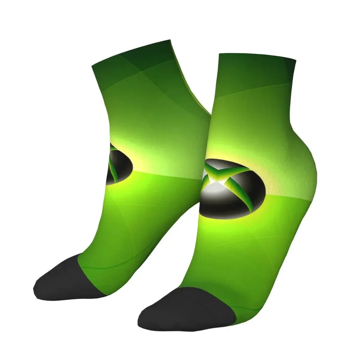 Green Xbox Logo Socks Harajuku Sweat Absorbing Stockings All Season Socks Accessories for Unisex Birthday Present