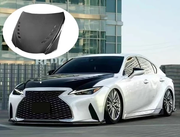 

High Quality Hood for IS250 300 350 500 21-25 Upgade Carbon Fiber Bonnet Hood Engine Cover Front Hood Tuning Front Cover