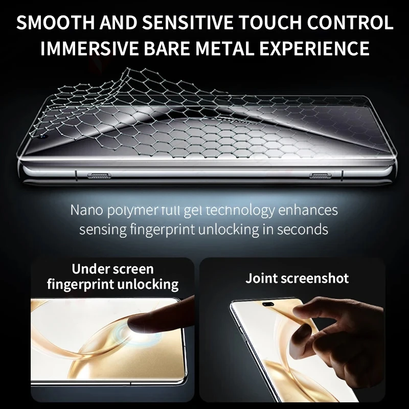 2PCS 999D Curved Soft Hydrogel Film For Honor200 Honor 200 Pro 200Pro 5G Screen Protector Not Glass On Honar Honer Honor200pro