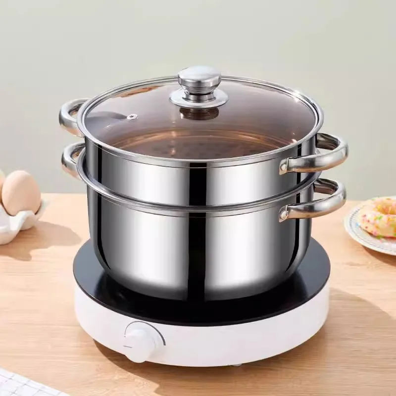 

Промышленный двухъярусный пароварка-витрина из нержавеющей стали для приготовления пельменей