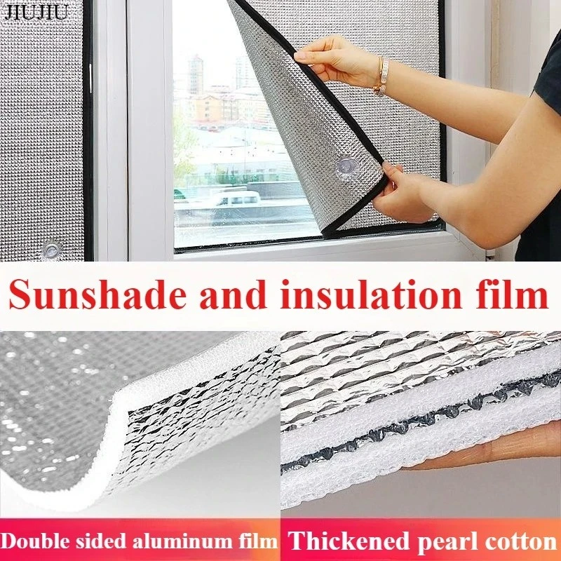 

Aluminum Foil Sunshade Glass Window Summer Insulation Film Sunscreen for Home Balconies Sunscreen Board