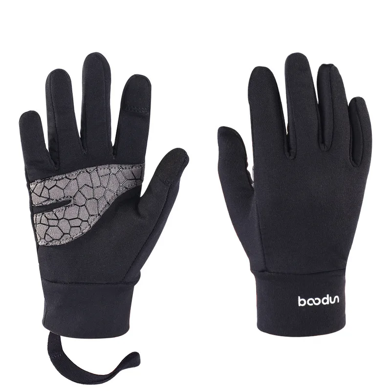 Cross-border Fleece Silicone Anti-slip Touchscreen Winter Cycling Gloves for Kids Aged 4-12