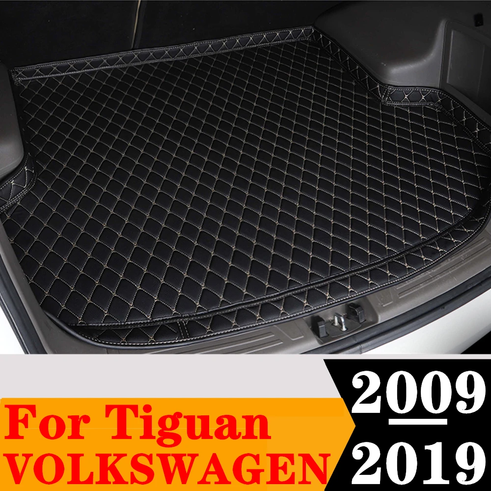 High Side Car Trunk Mat For Volkswagen VW Tiguan 2019 2018 2017-2009 Custom Fit XPE Tail Boot Tray luggage Pad Rear Cargo Liner